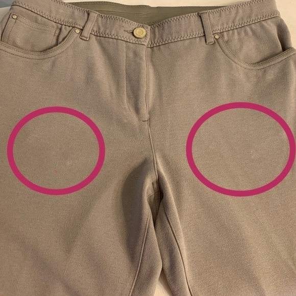 CHICO'S So Slimming Pant Sz 1.5 (10) Tan Beige Stretch 5 Pocket Straight 210G - Picture 7 of 10